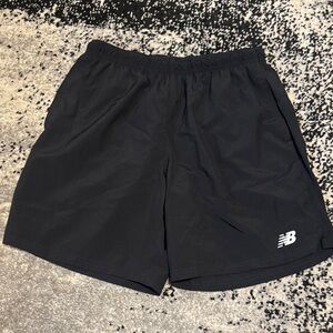 New Balance Black Men's Athletic Shorts with Logo